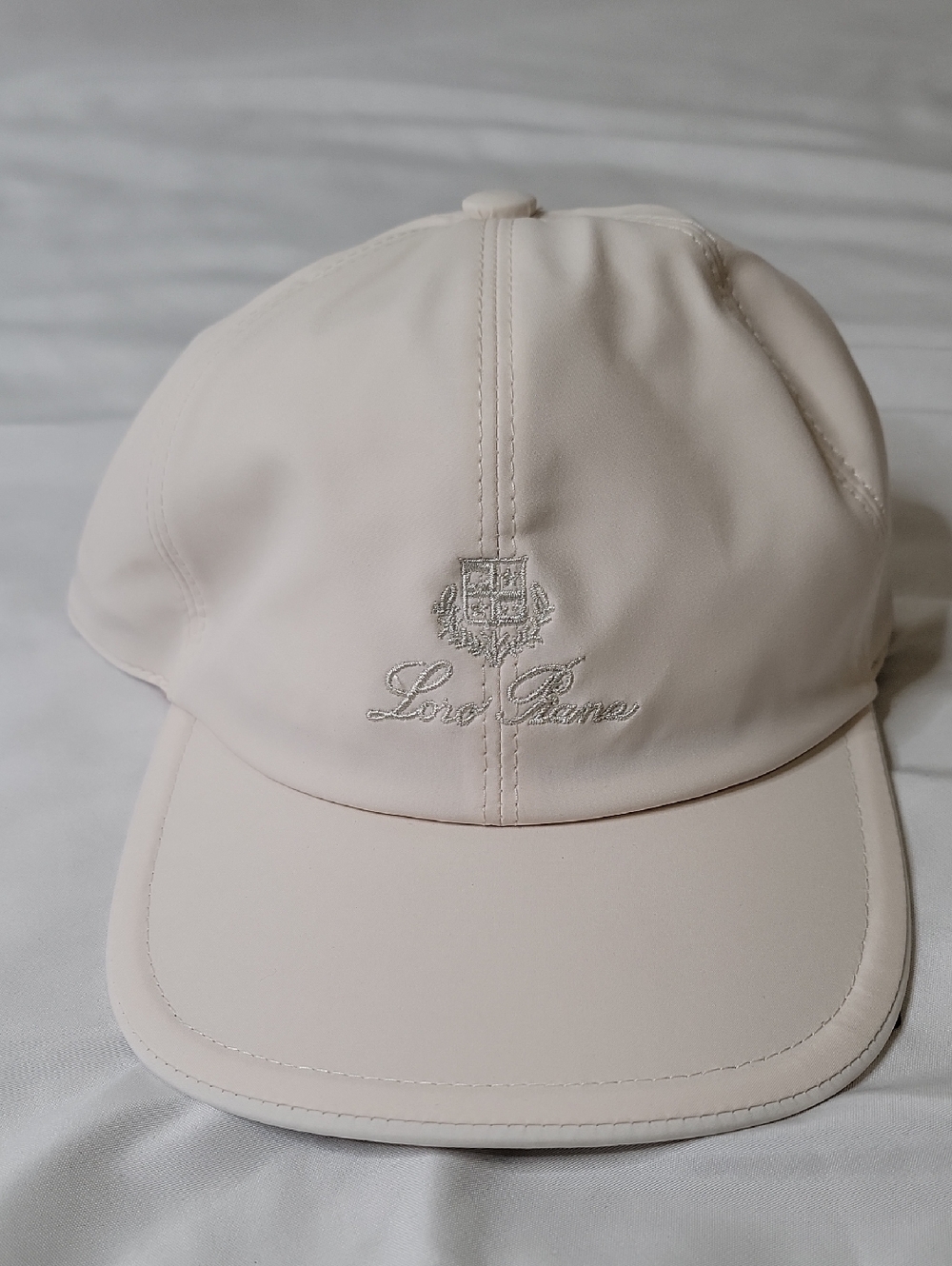 Loro Piana Blush Cream Logo Baseball Cap